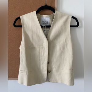 COS Linen Cream Vest